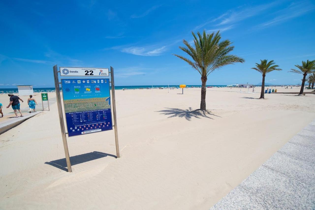 Apartament 100 M De Playa De Gandia 3 -4 Personas Parking Ascensor Bagian luar foto